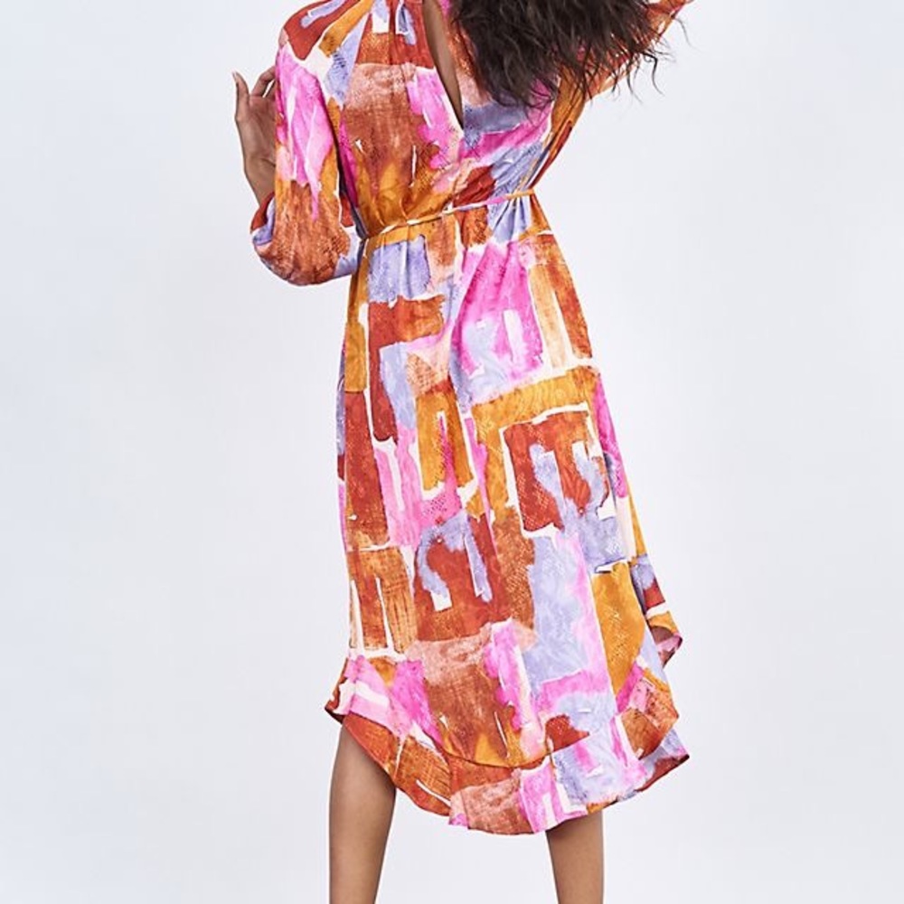 Anthropology Maeve Jessamine Mock Neck Maxi Dress